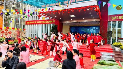 Hội Thi "Chung tay gói bánh - Tết sum vầy" tại Mầm non Ka Long