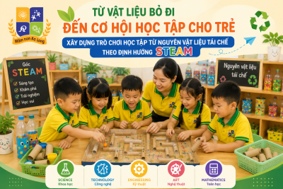 Xây dựng trò chơi STEAM từ nguyên vật liệu tái chế