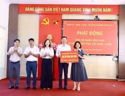 HƯỞNG ỨNG LỜI KÊU GỌI ỦNG HỘ NHÂN DÂN CUBA