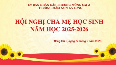 HỘI NGHỊ CHA MẸ HỌC SINH NĂM HỌC 2025-2026